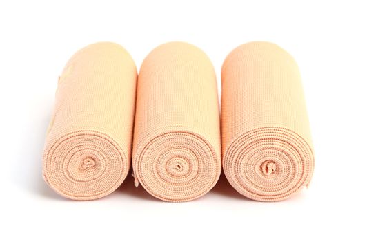 Elastic bandage isolated on white 