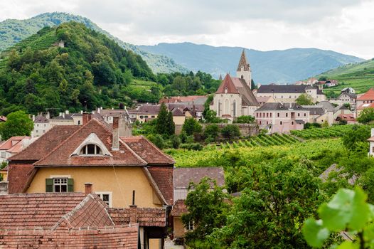 Roofes of Spitz, a village in Lower Austria