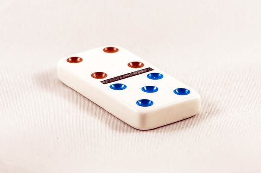 domino pieace isolated on white background