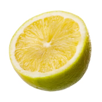 Fresh lemon isolated on white background