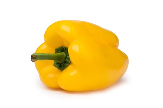 Yellow pepper isolated on white background