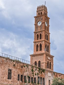 Ottoman landmark building - Han El-Umdan in Akko, Israel