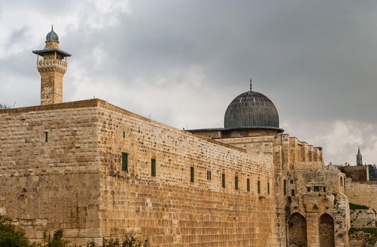 Al-Aqsa Mosque in the Old City of Jerusalem, Israel