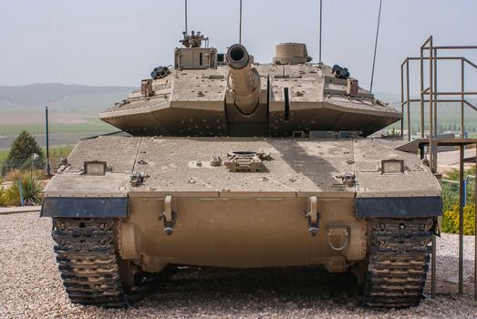 Israeli Merkava Mark IV tank  in Latrun Armored Corps museum, Israel