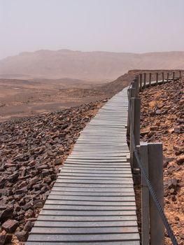 Crater Mizpe Ramon - Negev desert, Israel