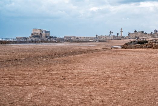 Roman Ruins in Caesarea, Ancient theatre king Herod the Great