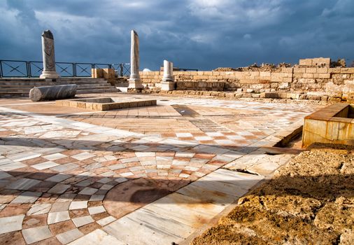 Caesarea park antique of ruins, Israel