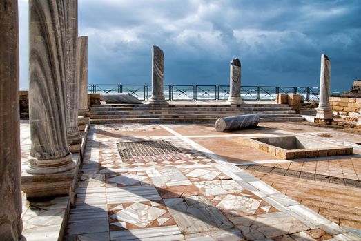 Caesarea park antique of ruins, Israel