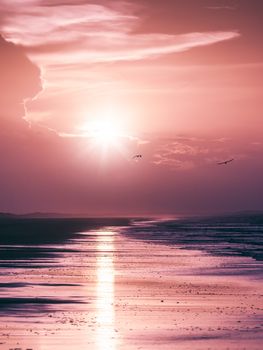 An image of a beautiful sunset over the 80 mile beach in Australia