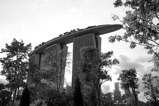 SINGAPORE  - JANUARY 23: Marina Bay Sands, an integrated resort fronting Marina Bay, January 23, 2013. Singapore. The wold's most expensive standalone casino property.