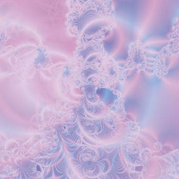 Elegant fractal design, psychedelic art, glowing pink