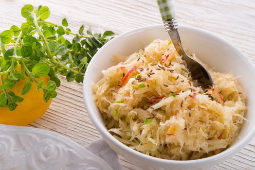 sauerkraut with ingredients