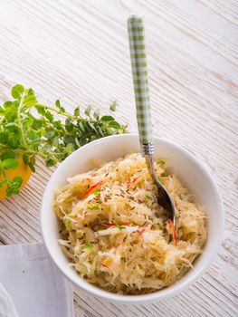 sauerkraut with ingredients