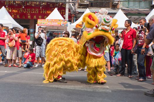 BANGKOK,Chinatown/THAILAND-February 10:Chinese New Year traditions Chinese New Year Celebrations on February 10, 2013 in BANGKOK 