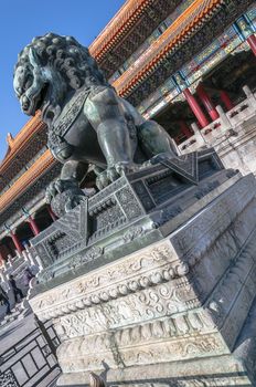 Statue Of Lion in Forbidden City