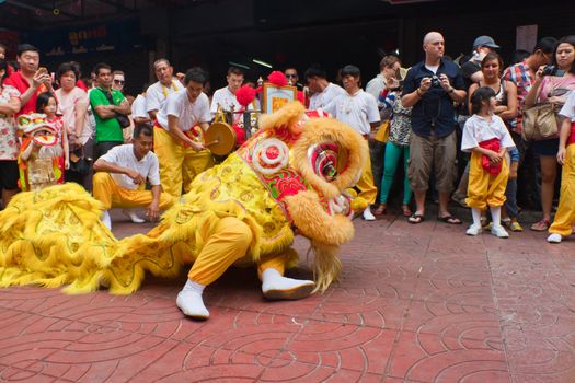 BANGKOK,Chinatown/THAILAND-February 10:Chinese New Year traditions Chinese New Year Celebrations on February 10, 2013 in BANGKOK 