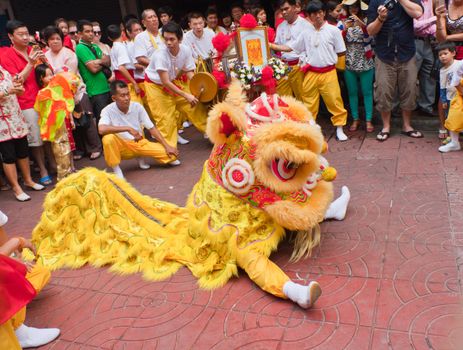BANGKOK,Chinatown/THAILAND-February 10:Chinese New Year traditions Chinese New Year Celebrations on February 10, 2013 in BANGKOK 