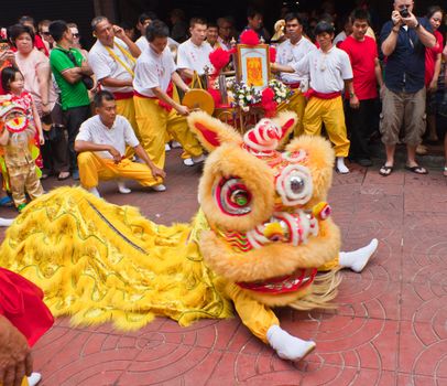BANGKOK,Chinatown/THAILAND-February 10:Chinese New Year traditions Chinese New Year Celebrations on February 10, 2013 in BANGKOK 