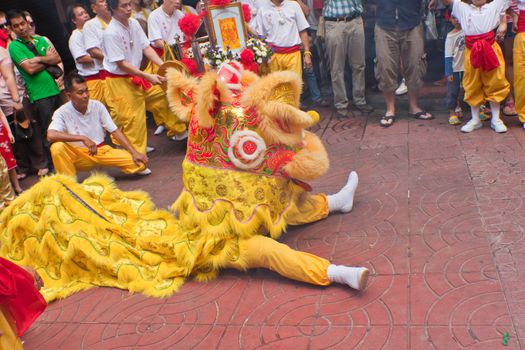 BANGKOK,Chinatown/THAILAND-February 10:Chinese New Year traditions Chinese New Year Celebrations on February 10, 2013 in BANGKOK 