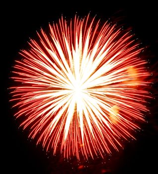 colourful fireworks on dark background