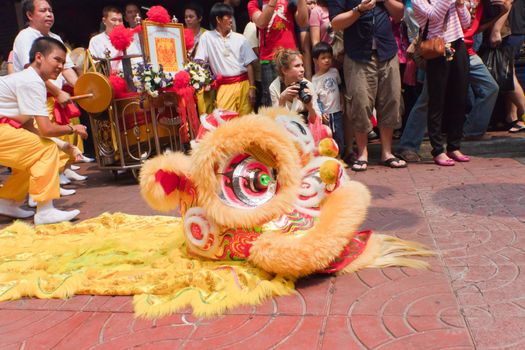 BANGKOK,Chinatown/THAILAND-February 10:Chinese New Year traditions Chinese New Year Celebrations on February 10, 2013 in BANGKOK 