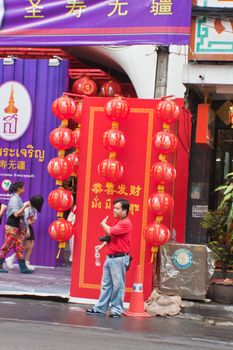 BANGKOK,Chinatown/THAILAND-February 10:Chinese New Year traditions Chinese New Year Celebrations on February 10, 2013 in BANGKOK 