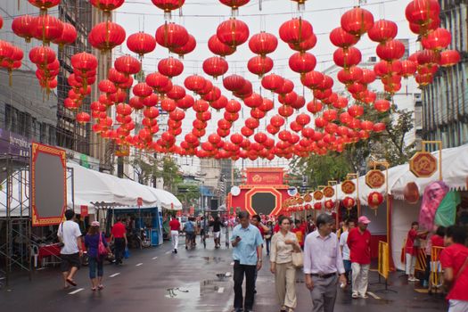 BANGKOK,Chinatown/THAILAND-February 10:Chinese New Year traditions Chinese New Year Celebrations on February 10, 2013 in BANGKOK 