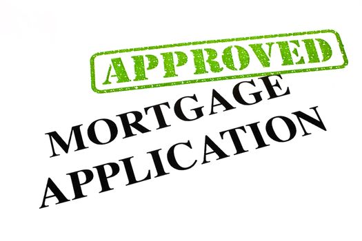 A close-up of an APPROVED Mortgage Application document.