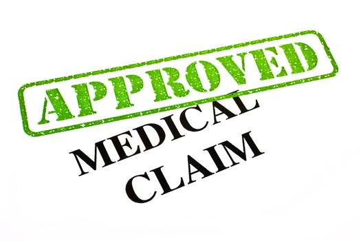 A close-up of an APPROVED Medical Claim.