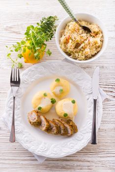 Silesian dumplings