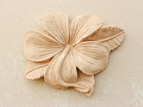 Stone Plumeria craft art design for spa