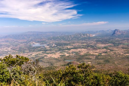 View point from Phukradung National Park, Loei Province, Thailand.