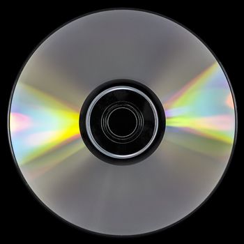 CD/DVD isolated on black