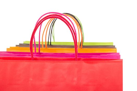 Closeup of shopping bags