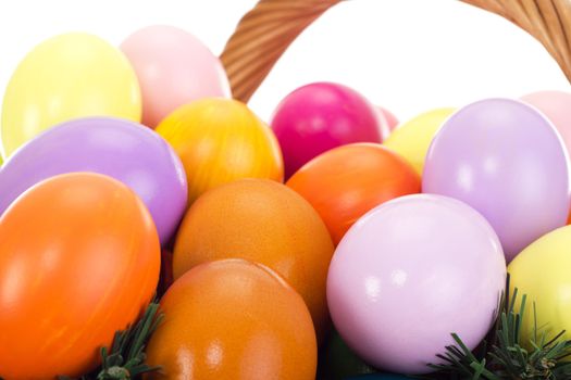 Close-up of Easter eggs