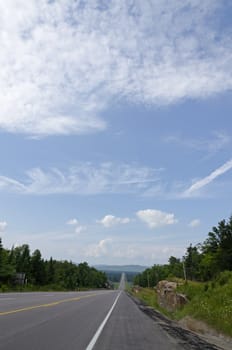 TransCanada highway along Huron Lake shore