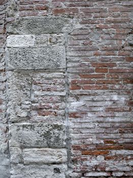 High definition photograph of a ancient worn wall in Italy shot in medium format Hasselblad and Phase One digital for maximum quality. Macro image of Vintage Tuscan Wall