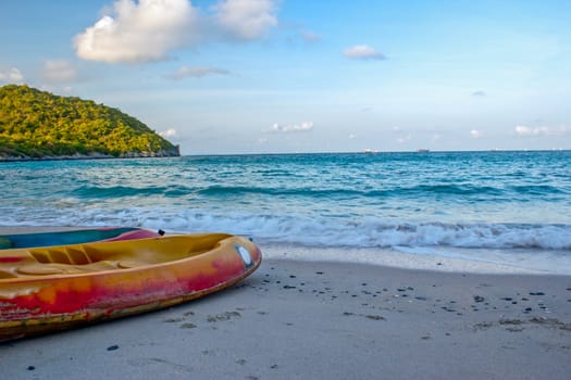 boat on a beach