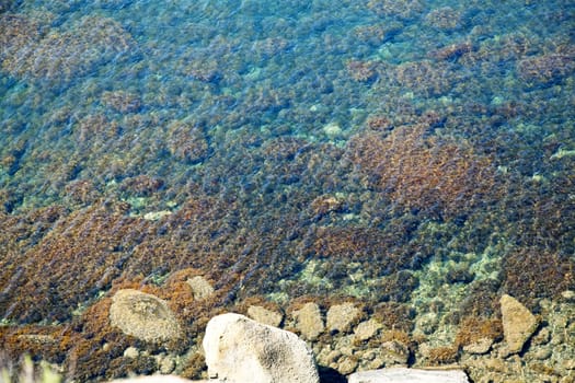 Black sea water surface in Crimea