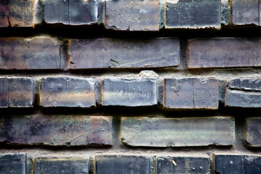 Black old brick background pattern