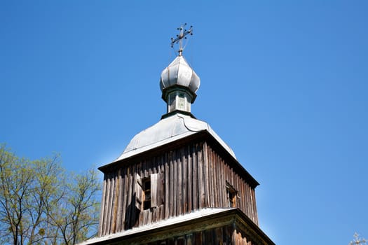 Dome of wooden church