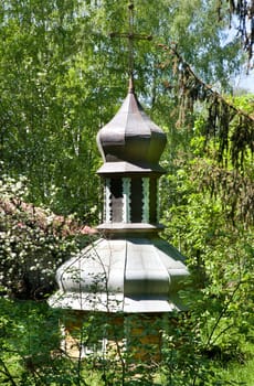 Small church dome in forest