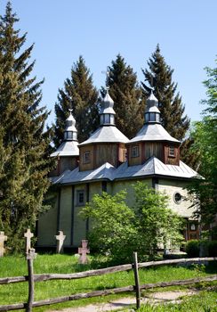 Church on the grave in Ukraine