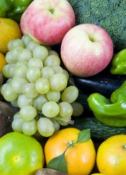 Assortment of fruit and vegetable
