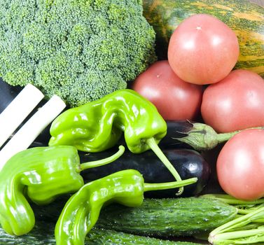 Assortment of fruit and vegetable