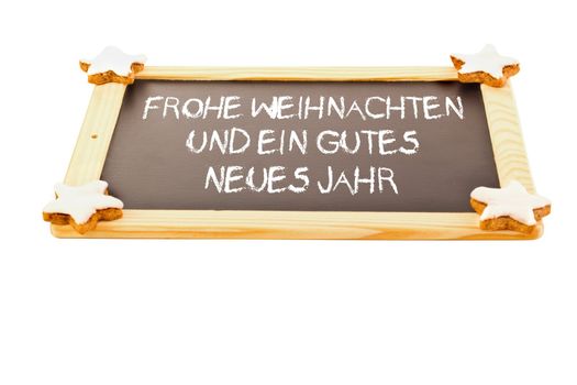 Stars on blackboard