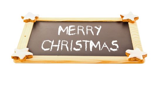 Stars on blackboard