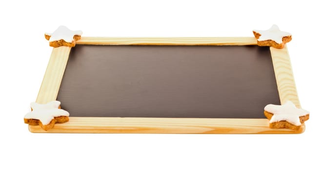 Stars on blackboard