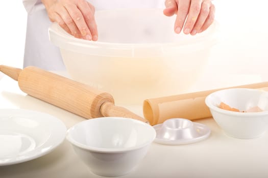 Kneading dough