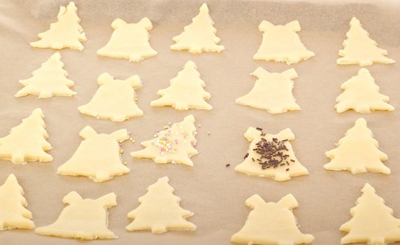Baking cookies for christmas
